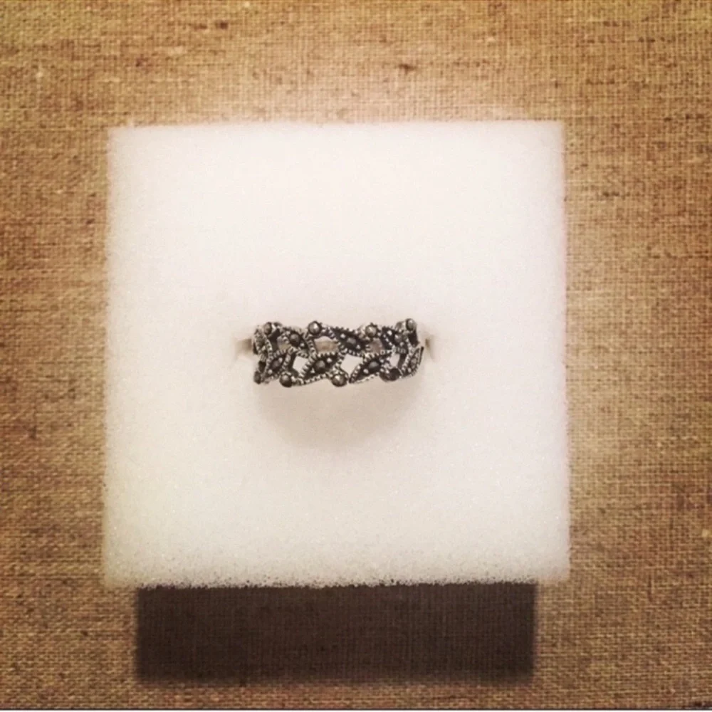 Lord & Taylor | Ring | Sterling Silver Marcasite | Boho | Fairy Goth | Folklore